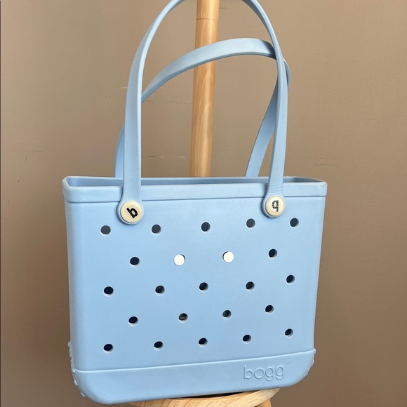 Bogg Baby Medium Bag Light Sky Blue Tote Bag with Insert Bag - Picture 4 of 11